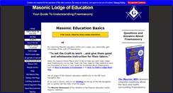 Desktop Screenshot of masonic-lodge-of-education.com